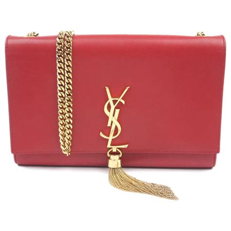 sac bandoulière yves saint laurent rouge|saint laurent tuxedo bag.